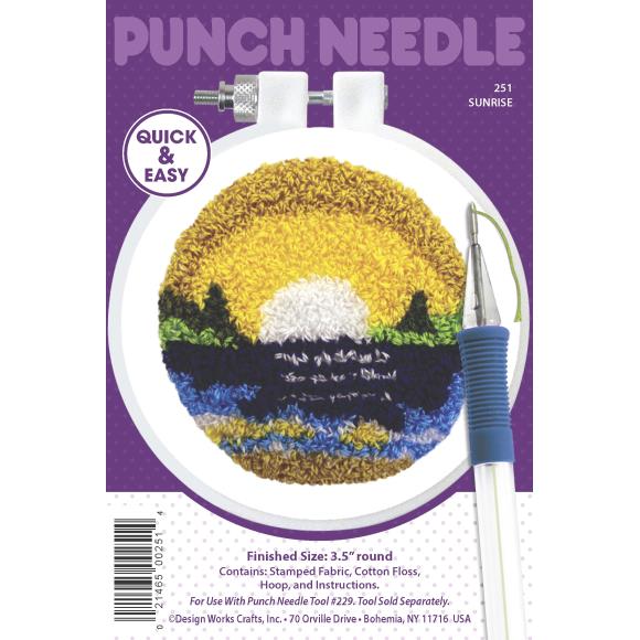 Sunrise Punch Needle Kit Needlework Design Works Crafts