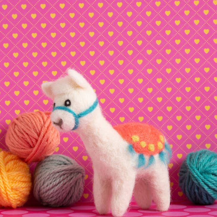 Alpaca Mini Needle Felting Kit Kit Hawthorn Handmade