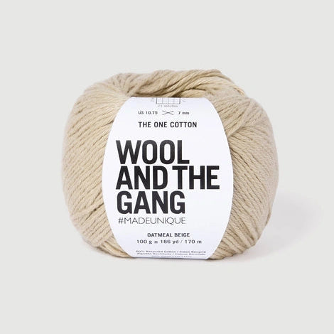 The One Cotton Yarn Wool and the Gang Oatmeal Beige