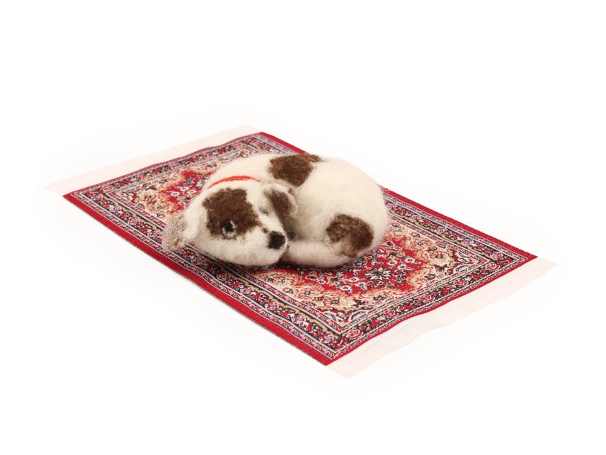 Little Dog on Rug Needle Felt Kit Kit The Makers