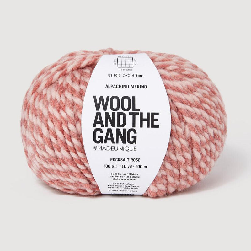 Wool and the Gang Alpachino Merino Twist Yarn Wool and the Gang Rocksalt Rose