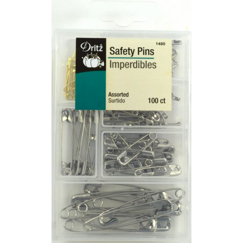Assorted Safety Pins - 100 ct Dritz