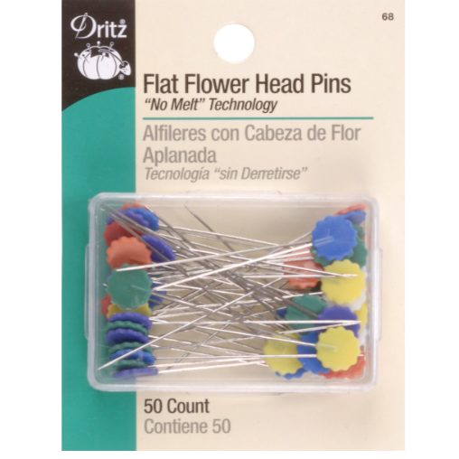 Flat Flower Head Pins - 50/Pkg Notions Dritz